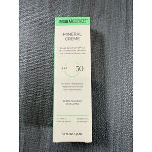 MDSolarSciences Mineral Creme SPF50 Sunscreen - Full Size 1.7oz/50ml Exp06/26